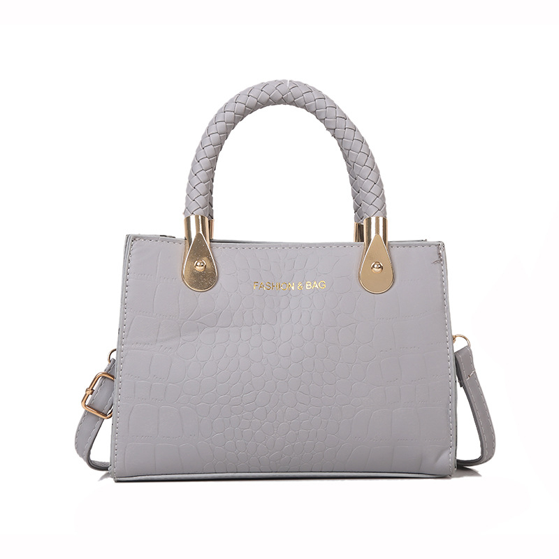 Τσάντα ώμου, PU υλικό, αστικός μινιμαλισμός, φερμουάρ, οριζόντιο τετράγωνο σχήμα