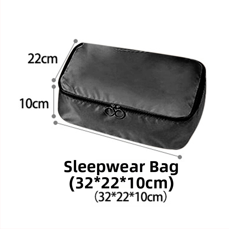 Utazási tárolótáska ruháknak, hordozható utazási szervező, bővíthető, vízálló, nagy kapacitású, hét részes készlet