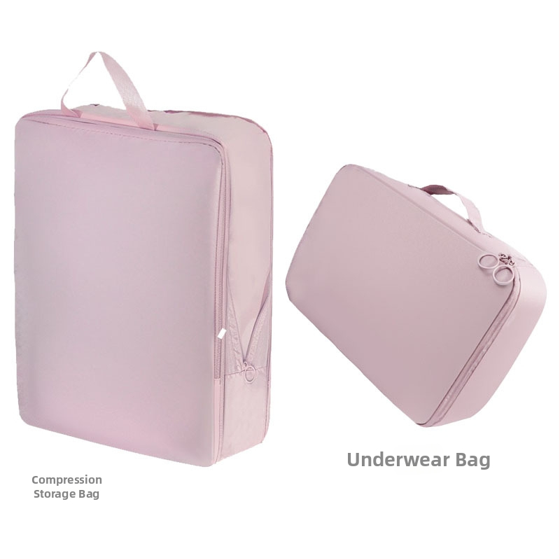 Utazási tárolótáska ruháknak, hordozható utazási szervező, bővíthető, vízálló, nagy kapacitású, hét részes készlet