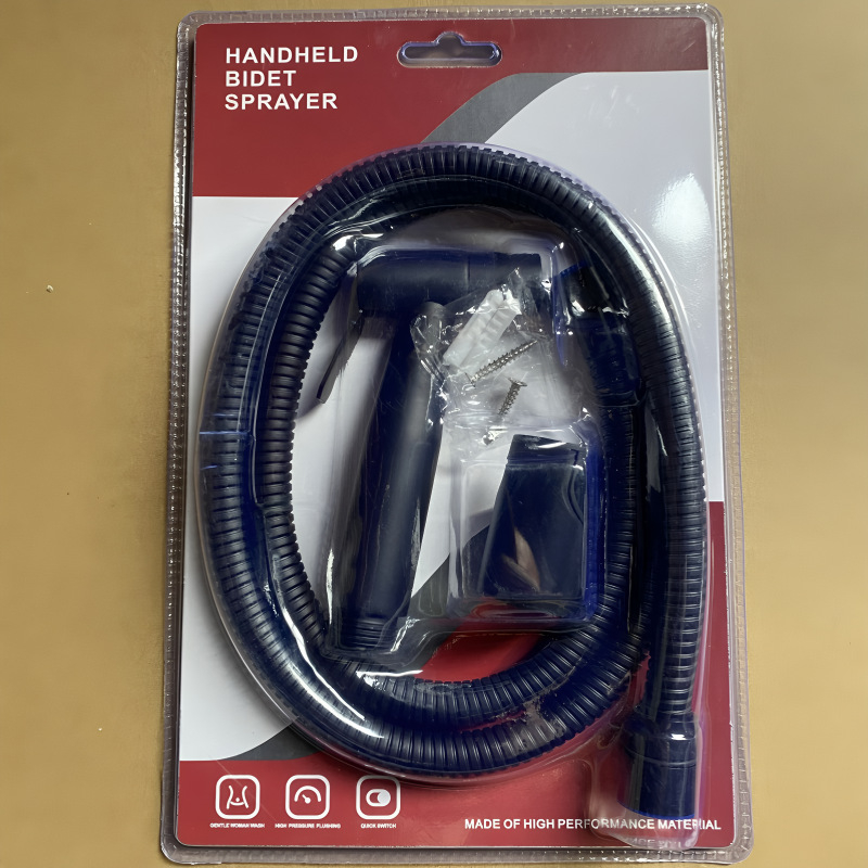 Душ комплект за биде, стенен монтаж, ABS, дъждовна функция, електроплакирано покритие