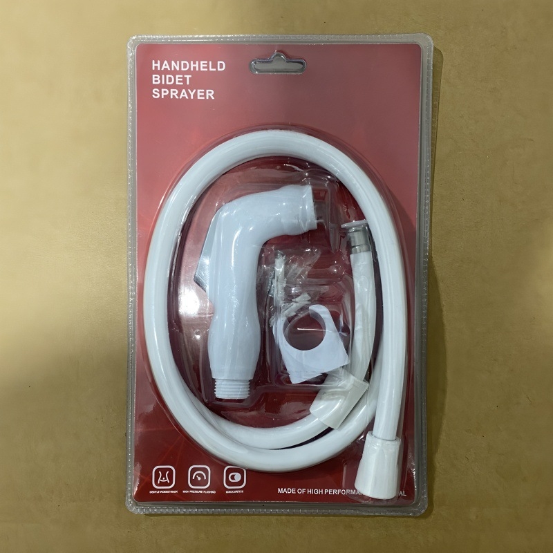 Душ комплект за биде, стенен монтаж, ABS, дъждовна функция, електроплакирано покритие