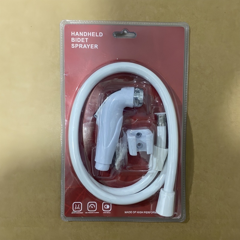 Душ комплект за биде, стенен монтаж, ABS, дъждовна функция, електроплакирано покритие