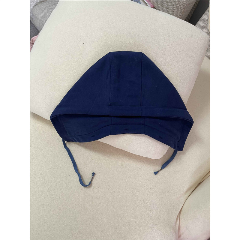 Levehető kapucnis pulóver hamis gallérral — pamut, kevert bélés, kültéri stílus, tavasz 2025, raktáron