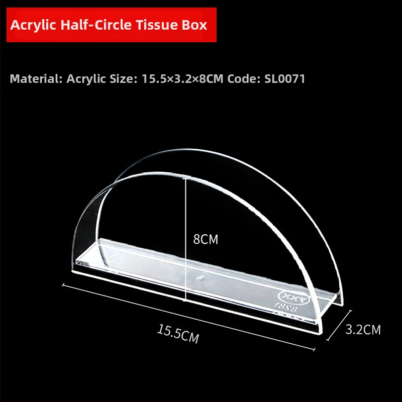 Акрилен настолен държач за салфетки – модерен минималистичен квадратен дизайн за плоски хартиени салфетки, многофункционален, персонализируем с печатано лого