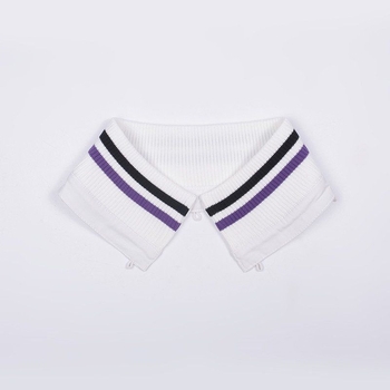 Téli dzseki levehető csíkos pamut gallérral - uniszex, poliészter, 2023 tavasz, egyenként csomagolva