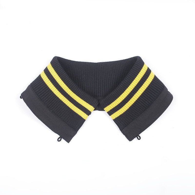 Téli dzseki levehető csíkos pamut gallérral - uniszex, poliészter, 2023 tavasz, egyenként csomagolva