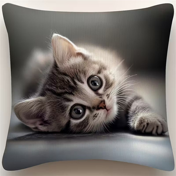  Οι πιο δημοφιλείς μαξιλαροθήκες για γάτες, χαριτωμένα και αξιολάτρευτα μαξιλάρια ζώων, διακόσμηση καναπέ υπνοδωματίου, χονδρική πώληση