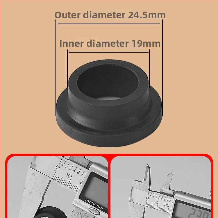 Sada tesniacich gumových krúžkov pre sprchový ventil, 6 dielov, guma, na studenú aj teplú vodu, moderný minimalistický štýl