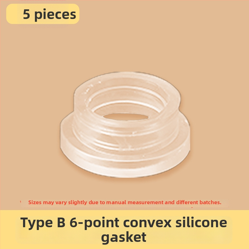 Σετ στεγανοποιητικών ελαστικών δαχτυλιδιών για μίξερ ντους, 6 τεμάχια, καουτσούκ, για κρύο και ζεστό νερό, μοντέρνο μινιμαλιστικό στυλ