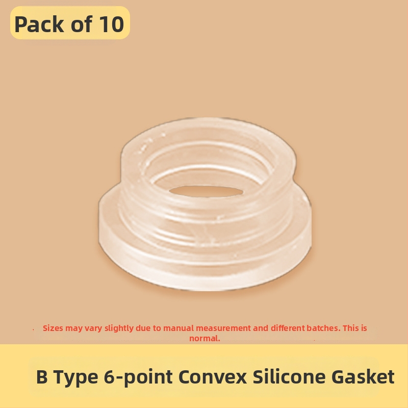 Σετ στεγανοποιητικών ελαστικών δαχτυλιδιών για μίξερ ντους, 6 τεμάχια, καουτσούκ, για κρύο και ζεστό νερό, μοντέρνο μινιμαλιστικό στυλ