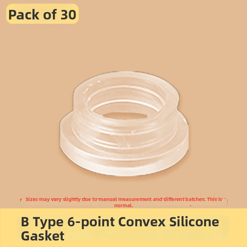 Σετ στεγανοποιητικών ελαστικών δαχτυλιδιών για μίξερ ντους, 6 τεμάχια, καουτσούκ, για κρύο και ζεστό νερό, μοντέρνο μινιμαλιστικό στυλ