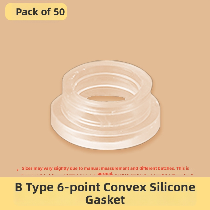 Σετ στεγανοποιητικών ελαστικών δαχτυλιδιών για μίξερ ντους, 6 τεμάχια, καουτσούκ, για κρύο και ζεστό νερό, μοντέρνο μινιμαλιστικό στυλ