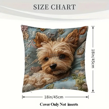 Colecții transfrontaliere de fotografii pentru animale de companie en-gros, fețe de pernă din poliester, huse de pernă, huse decorative pătrate pentru canapele