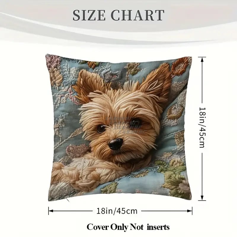 Colecții transfrontaliere de fotografii pentru animale de companie en-gros, fețe de pernă din poliester, huse de pernă, huse decorative pătrate pentru canapele
