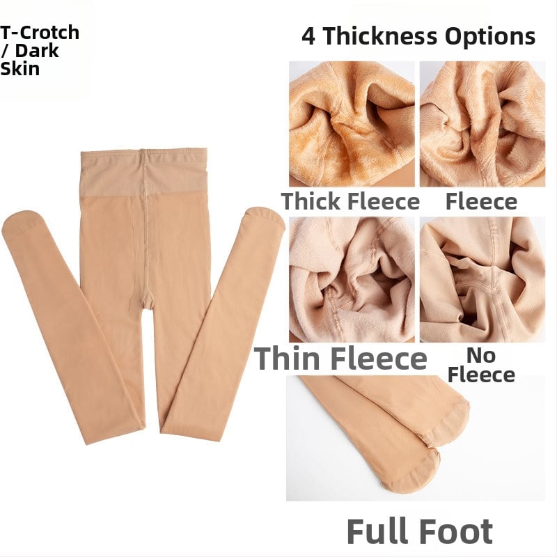 Nylon harisnya, egységes minta, bikini kivágás, vastagított, szexi stílus