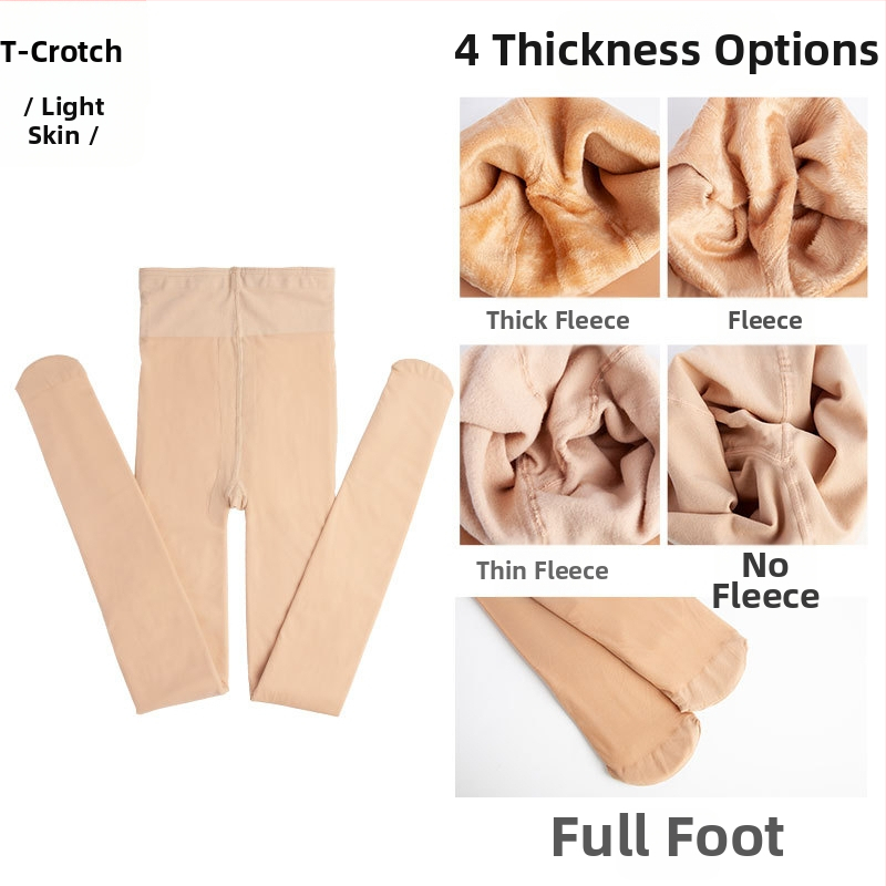 Nylon harisnya, egységes minta, bikini kivágás, vastagított, szexi stílus