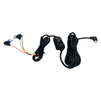 3 eres feszültségcsökkentő kábel DVR-hez, C típusú 12V/24V - 5V tápkimenet autóba, 5V/3A time-lapse felvétel.