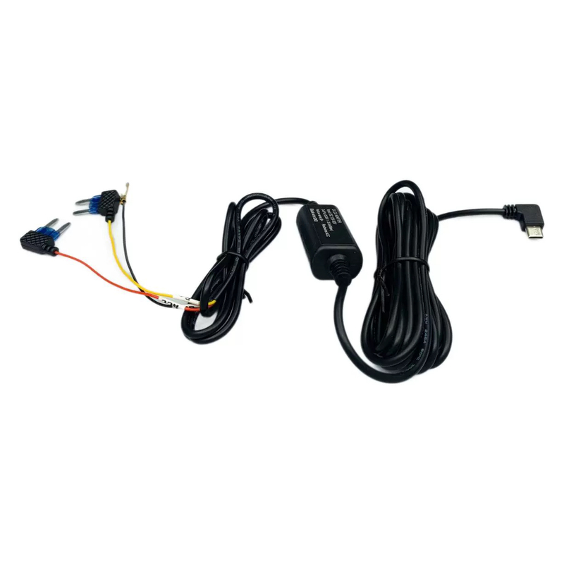 3 eres feszültségcsökkentő kábel DVR-hez, C típusú 12V/24V - 5V tápkimenet autóba, 5V/3A time-lapse felvétel.