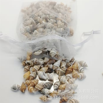 Трансгранични горещи продажби - 50 г естествени миди и просо охлюви „Направи си сам“ бутилка за дрифт, материал за океански бутилки, декорация на аквариум