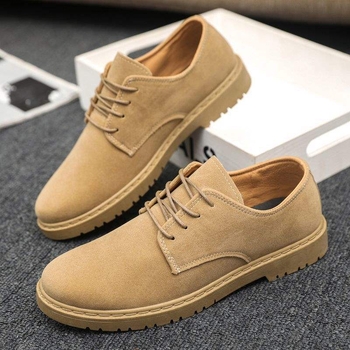 Új Férfi Formális Bőr Cipő Brit Stílusú Khaki, Puha Bőr Rugós Martin Cipő, Üzleti Oxford Cipők