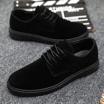 Új Férfi Formális Bőr Cipő Brit Stílusú Khaki, Puha Bőr Rugós Martin Cipő, Üzleti Oxford Cipők