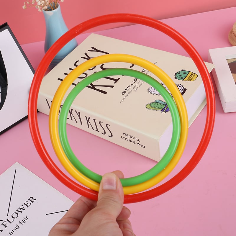 Furnizare directă din fabrică de 6 inele de aruncat inele, inele speciale pentru vânzătorii de pe piața de noapte, set complet de inele mari de gâscă din plastic, inele de aruncat inele pentru grădinițe.