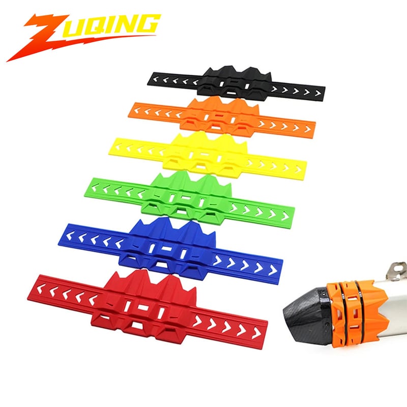 Универсален модифициран термозащитен екран за ауспуха за офроуд мотоциклети, цветен термозащитен екран за ауспуха.