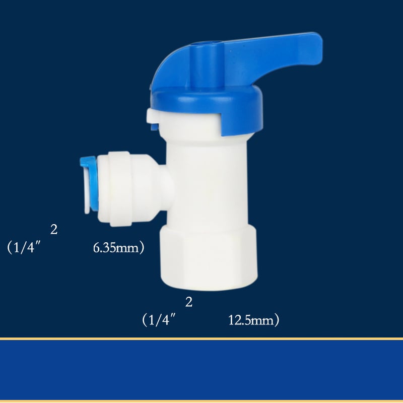 2-bodový rýchlopripojovací guľový ventil pre čističky vody, 2-bodový rýchlopripojovací guľový ventil pre čističky vody s reverznou osmózou, prepínač pre vodné filtre, dávkovače vody, ventily.
