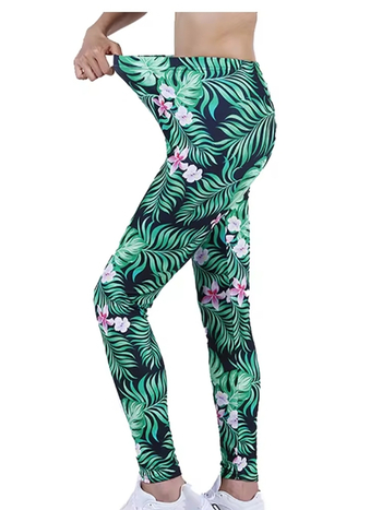 Нови трансгранични европейски и американски стил 3D принтирани йога панталони за жени, повдигащи бедрата, прилепнали спортни клинове, модерни фитнес панталони