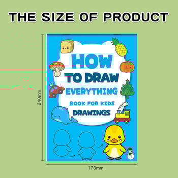 Трансгранична детска проста рисунка за начинаещи в предучилищна възраст стъпка по стъпка книга за рисуване в детска градина бебе просветление драскулка книга за оцветяване