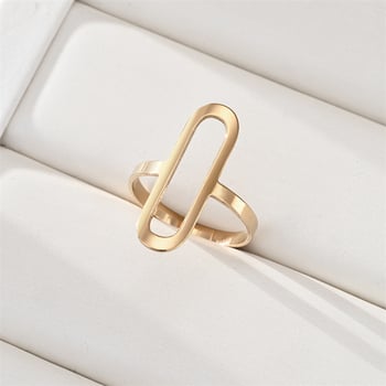 Inel nou din oțel inoxidabil cu stea modernă cu cinci colțuri, croială unică, formă de inimă sculptată, inel simplu din oțel titan