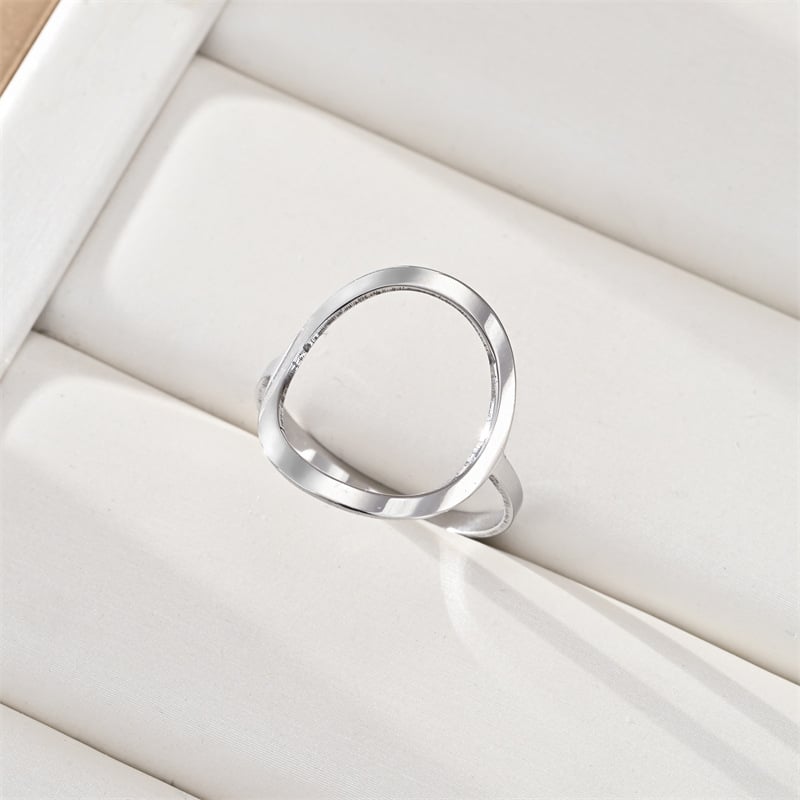 Inel nou din oțel inoxidabil cu stea modernă cu cinci colțuri, croială unică, formă de inimă sculptată, inel simplu din oțel titan