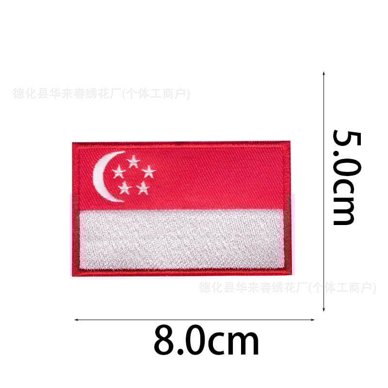 Велкро бродерия със световно знаме, платнена лепенка за бродерия със мексиканско знаме, лепенка за значка за морал с горещо лепило