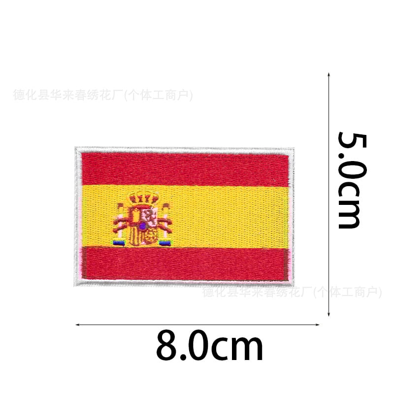 Велкро бродерия със световно знаме, платнена лепенка за бродерия със мексиканско знаме, лепенка за значка за морал с горещо лепило