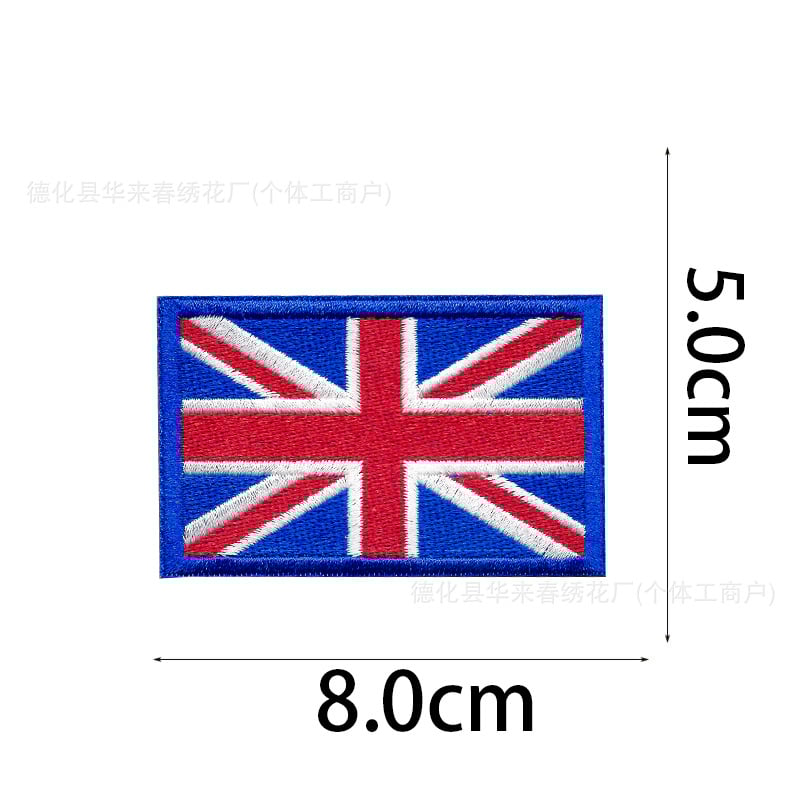 Велкро бродерия със световно знаме, платнена лепенка за бродерия със мексиканско знаме, лепенка за значка за морал с горещо лепило