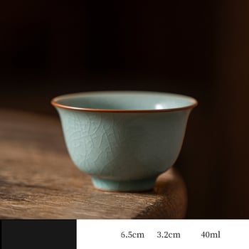 Υψηλής ποιότητας κινέζικο κεραμικό βερνίκι Ru, κατάλληλο για τη θρέψη του φλιτζανιού τσαγιού του ιδιοκτήτη, μια ειδική κεραμική υπηρεσία για την κατανάλωση τσαγιού gongfu.
