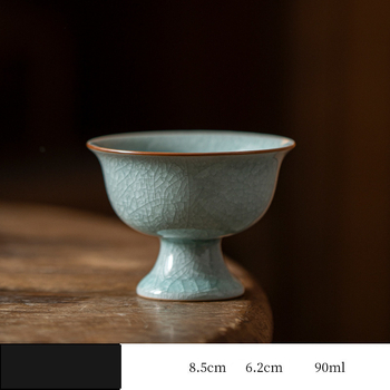 Υψηλής ποιότητας κινέζικο κεραμικό βερνίκι Ru, κατάλληλο για τη θρέψη του φλιτζανιού τσαγιού του ιδιοκτήτη, μια ειδική κεραμική υπηρεσία για την κατανάλωση τσαγιού gongfu.