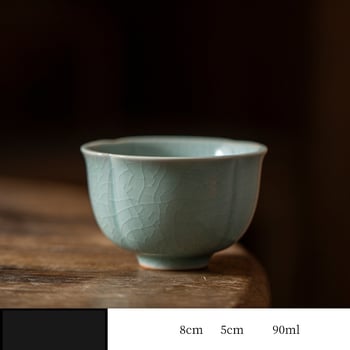 Υψηλής ποιότητας κινέζικο κεραμικό βερνίκι Ru, κατάλληλο για τη θρέψη του φλιτζανιού τσαγιού του ιδιοκτήτη, μια ειδική κεραμική υπηρεσία για την κατανάλωση τσαγιού gongfu.