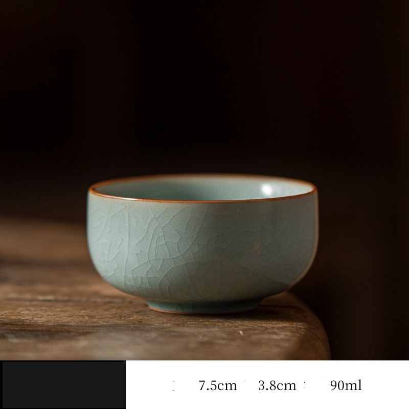 Υψηλής ποιότητας κινέζικο κεραμικό βερνίκι Ru, κατάλληλο για τη θρέψη του φλιτζανιού τσαγιού του ιδιοκτήτη, μια ειδική κεραμική υπηρεσία για την κατανάλωση τσαγιού gongfu.