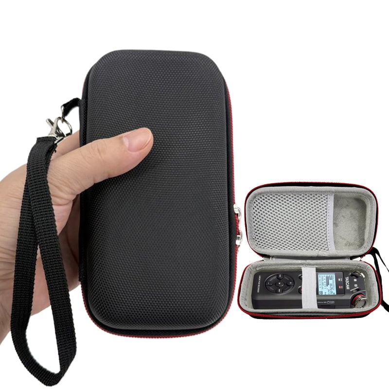 Съвместим с рекордери TASCAM DR05X DR05DR07, преносима чанта за съхранение на гласови рекордери, устойчива на натиск и падане.