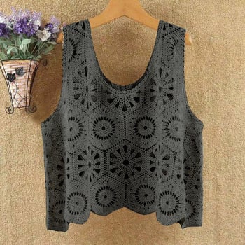 Νέο Γυναικείο Φανελάκι από Πλεκτό Βαμβάκι σε Ρετρό Στυλ 2025, Χαλαρή Γραμμή, Πλεκτό με Εφαρμοστό Μπλούζα