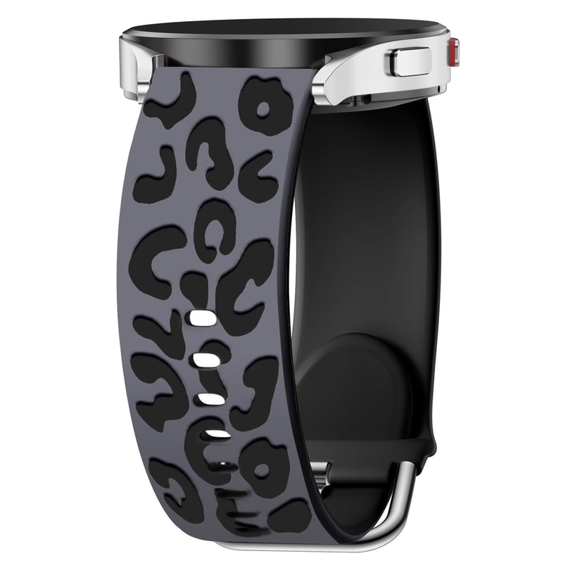 Съвместим със Samsung Galaxy Watch 6/7/5/4 с релефна леопардова каишка от силикон, Huawei е дишащ и стилен.