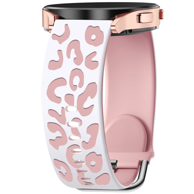 Съвместим със Samsung Galaxy Watch 6/7/5/4 с релефна леопардова каишка от силикон, Huawei е дишащ и стилен.