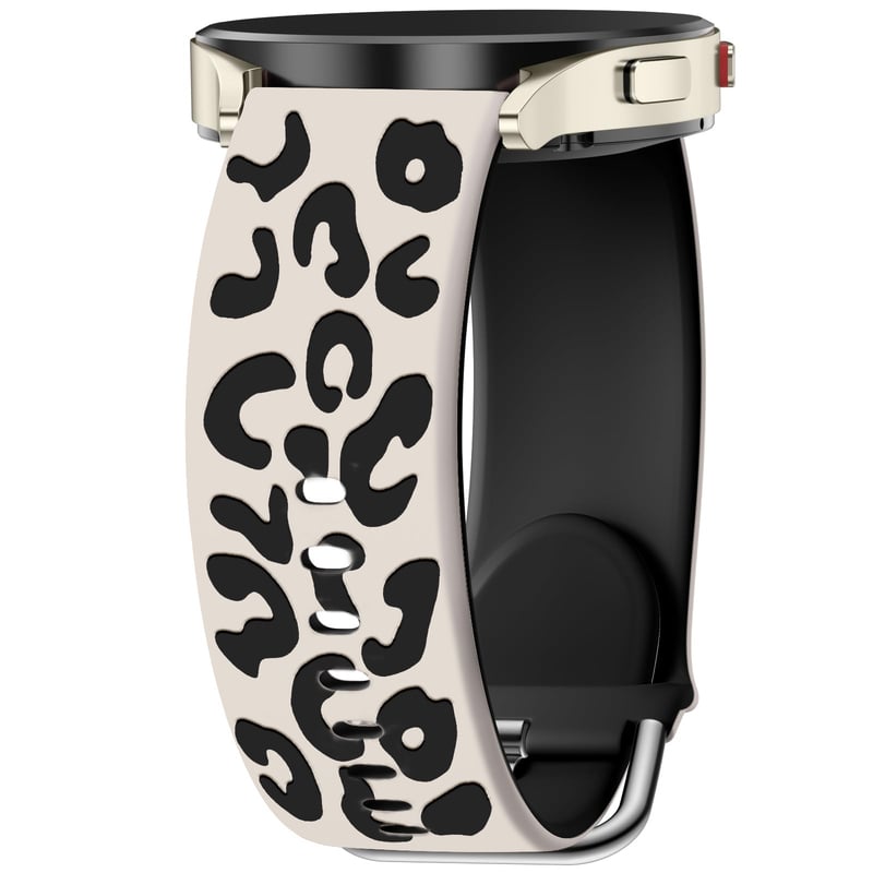 Съвместим със Samsung Galaxy Watch 6/7/5/4 с релефна леопардова каишка от силикон, Huawei е дишащ и стилен.