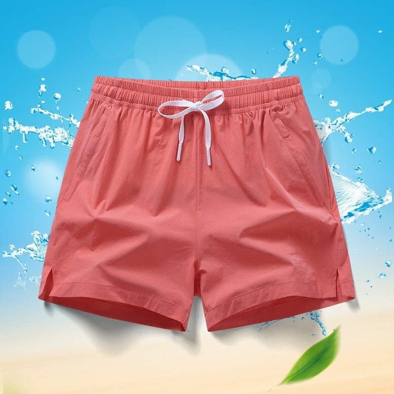 Нови многоцветни спортни шорти за мъже и жени, тънък летен модел, подходящи за бягане, маратон, тренировки по лека атлетика, фитнес, бързосъхнещи с дължина три четвърти.