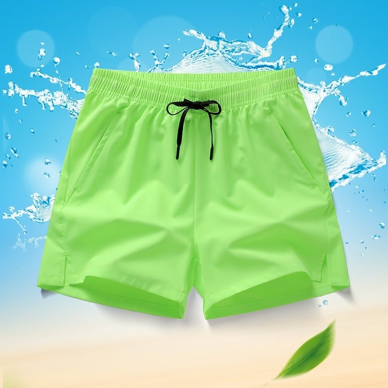 Нови многоцветни спортни шорти за мъже и жени, тънък летен модел, подходящи за бягане, маратон, тренировки по лека атлетика, фитнес, бързосъхнещи с дължина три четвърти.