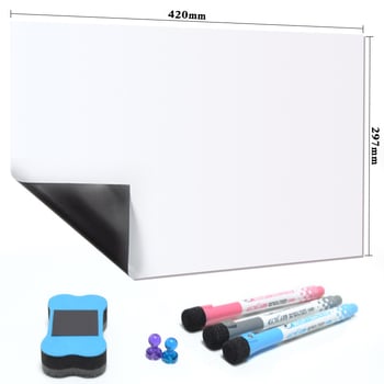 Ekskluzivna veleprodaja ploča za pisanje A3/A4 formata od , uklonjiva naljepnica za zid s bijelom pločom, mekana bijela ploča koja neće oštetiti zidove