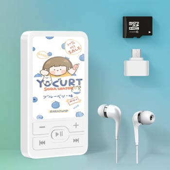 Външен MP3 плейър за студенти, семпъл анимационен спорт, със слот за карта памет, на едро.