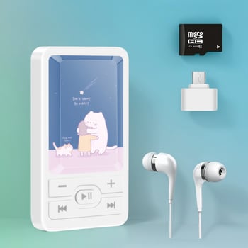 Външен MP3 плейър за студенти, семпъл анимационен спорт, със слот за карта памет, на едро.