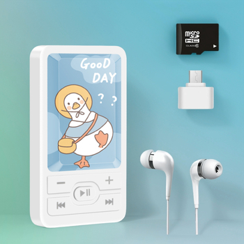 Външен MP3 плейър за студенти, семпъл анимационен спорт, със слот за карта памет, на едро.